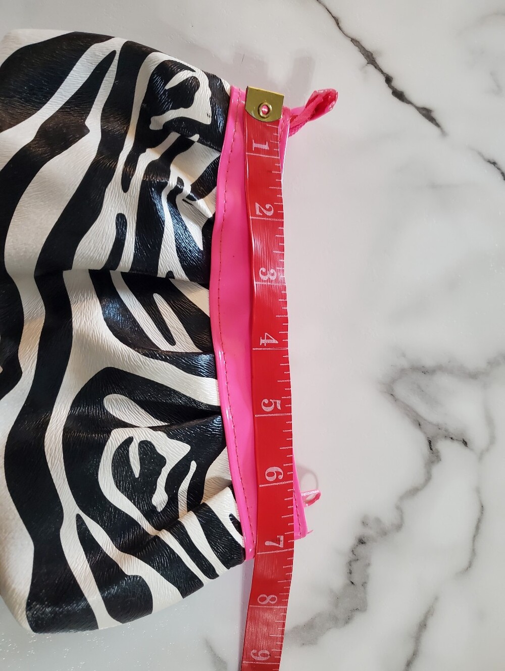 Zebra Print & Hot Pink Make-Up Bag - Picture 11 of 15